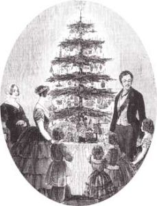 Königin Victoria und Prinz Albert feiern Weihnachten mit ihren Kindern (The Illustrated Londons News (1848))